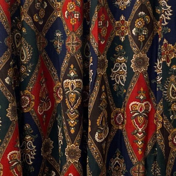 Orvis Boho Maxie Cotton Multi Color Maxi Skirt Women Size 18 - Picture 2 of 5